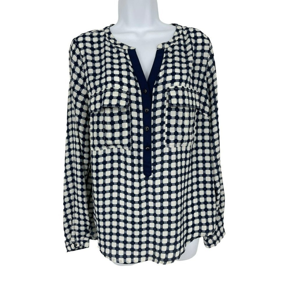 41 Hawthorn Long Sleeve Pullover‎ Blouse Size M